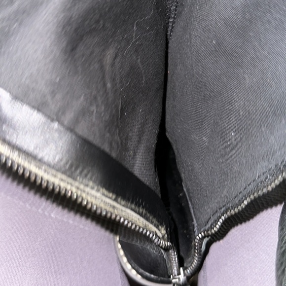 Franco Sarto Meyer Leather Riding Boots, Black, Full-back Zipper. NWOT - Picture 6 of 17